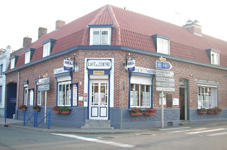 Estaminets flamands : L'estaminet du Centre ( ou Café du Centre) à Godewaersvelde