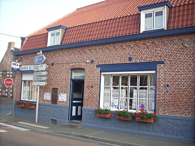 Estaminets flamands : L'estaminet du Centre ( ou Café du Centre) à Godewaersvelde