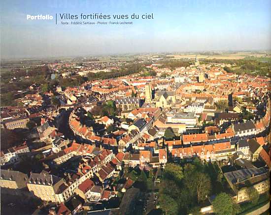 Bergues vue du ciel